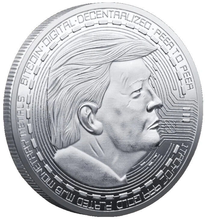 MEDAILLE - BITCOIN & PRÄSIDENT DONALD TRUMP - USA - 2025