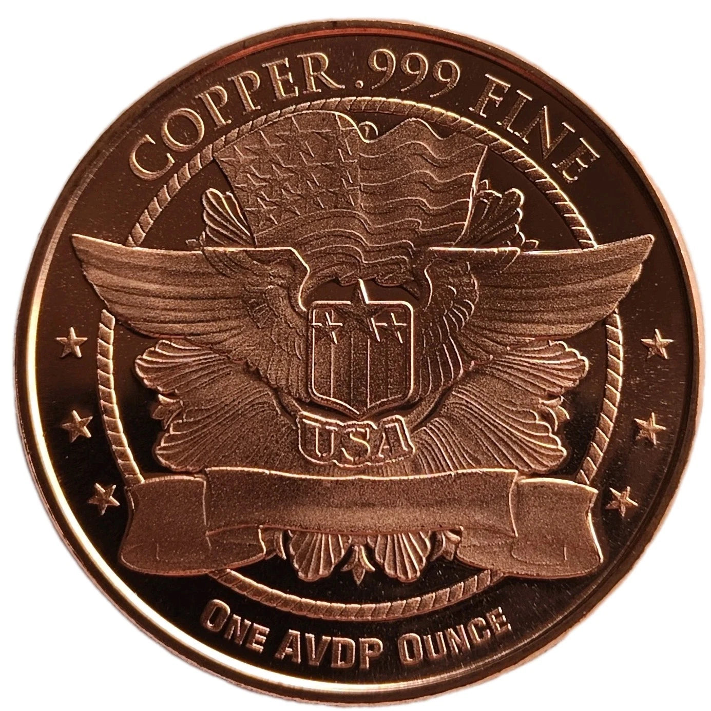 1 UNZE 999 KUPFER - BETENDE HÄNDE / JESUS / GOTT / KREUZ - KUPFERBARREN