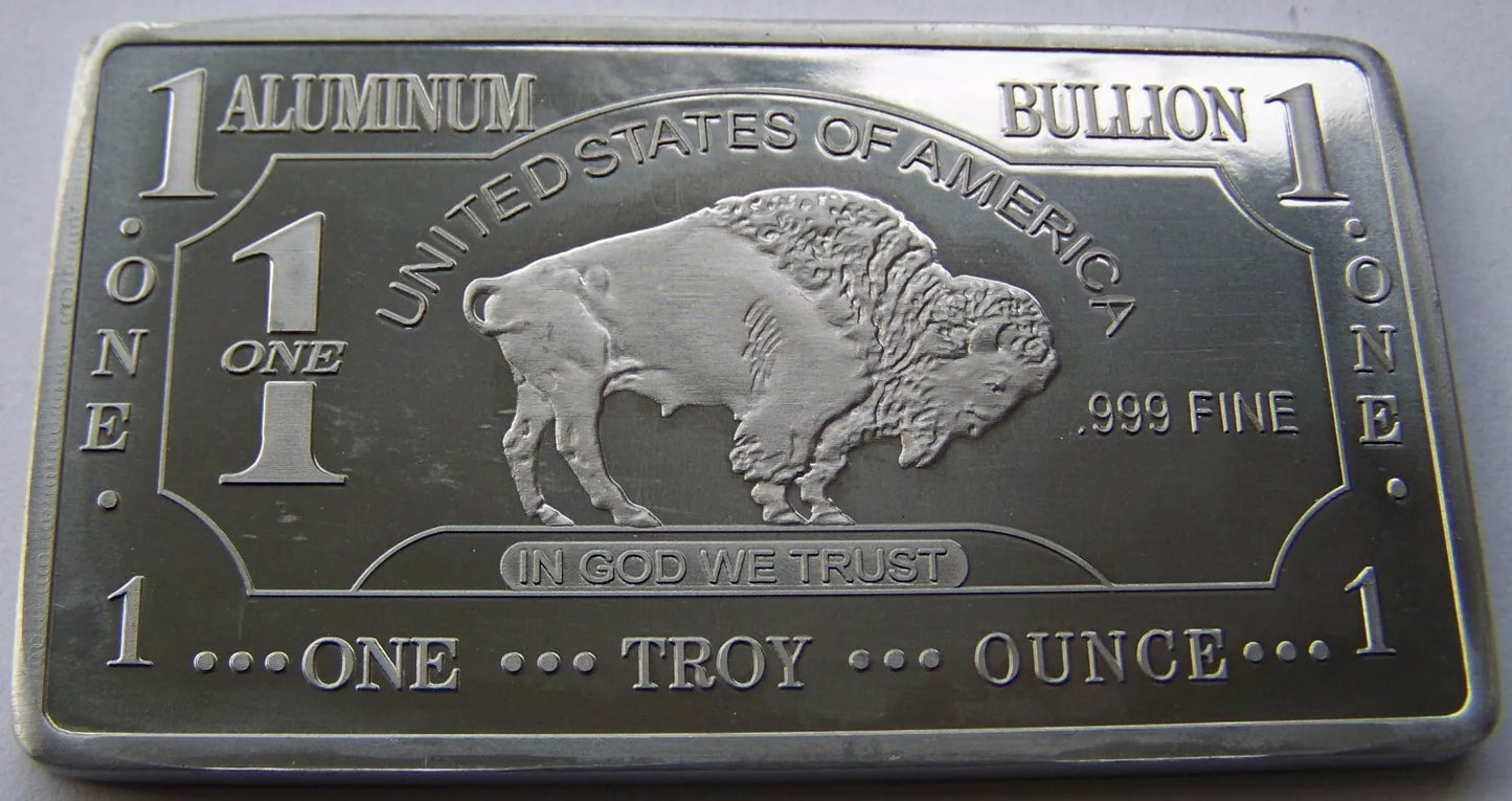 1 UNZE ALUMINIUM - USA BUFFALO - BARREN