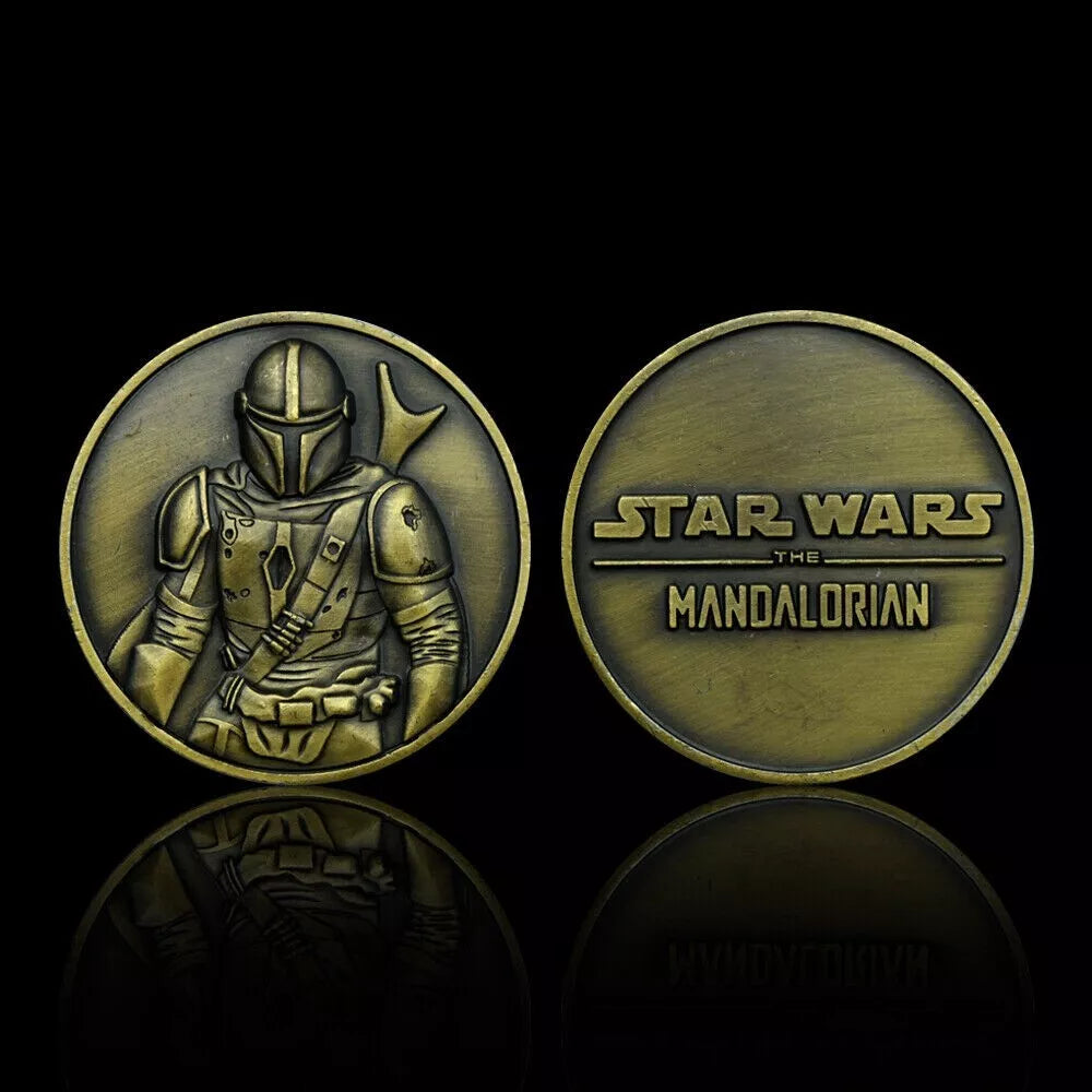 MEDAILLE - STAR WARS / KOPFGELDJÄGER / JEDI / KRIEG DER STERNE - HIGH RELIEF - BRONZE
