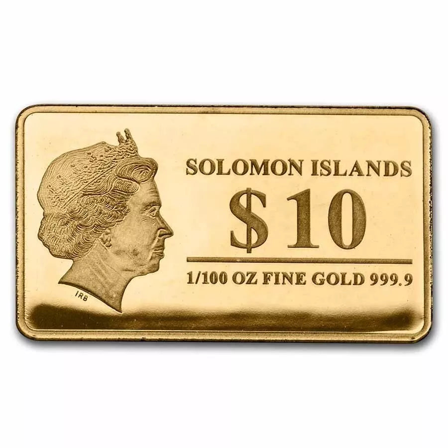 1/100 UNZE GOLD - MOAI FIGUREN AUF DEN OSTERINSELN - GOLDBARREN