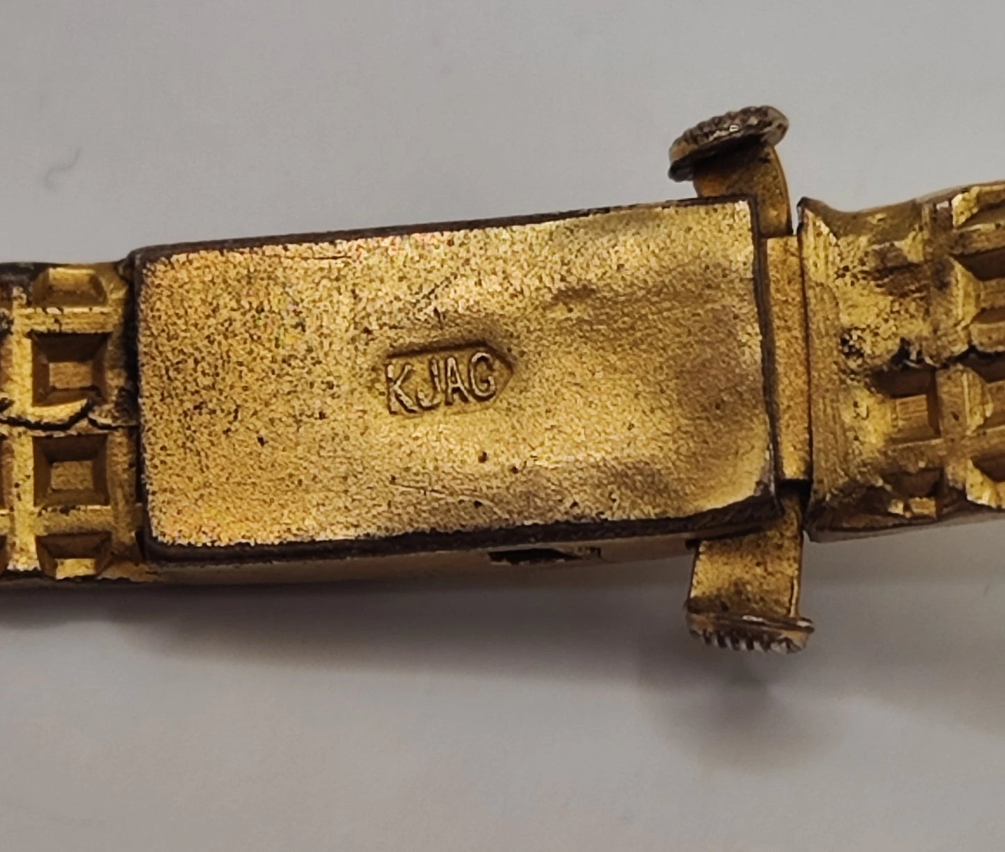 GRANATHÜLSEN ARMREIFEN - EISERNES KREUZ - HERSTELLER DRGM & KJAG - WK I -1914