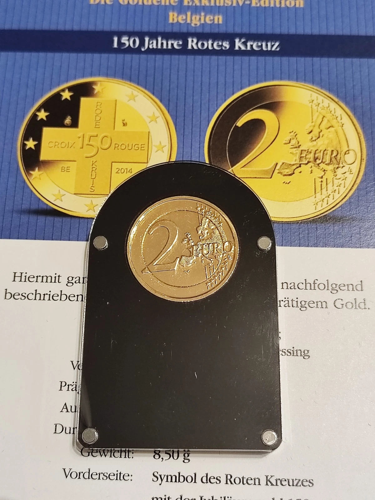 26 x 2 Euro Münzen - Europa - Premium Ausgabe - 24 Karat Gold vergoldet