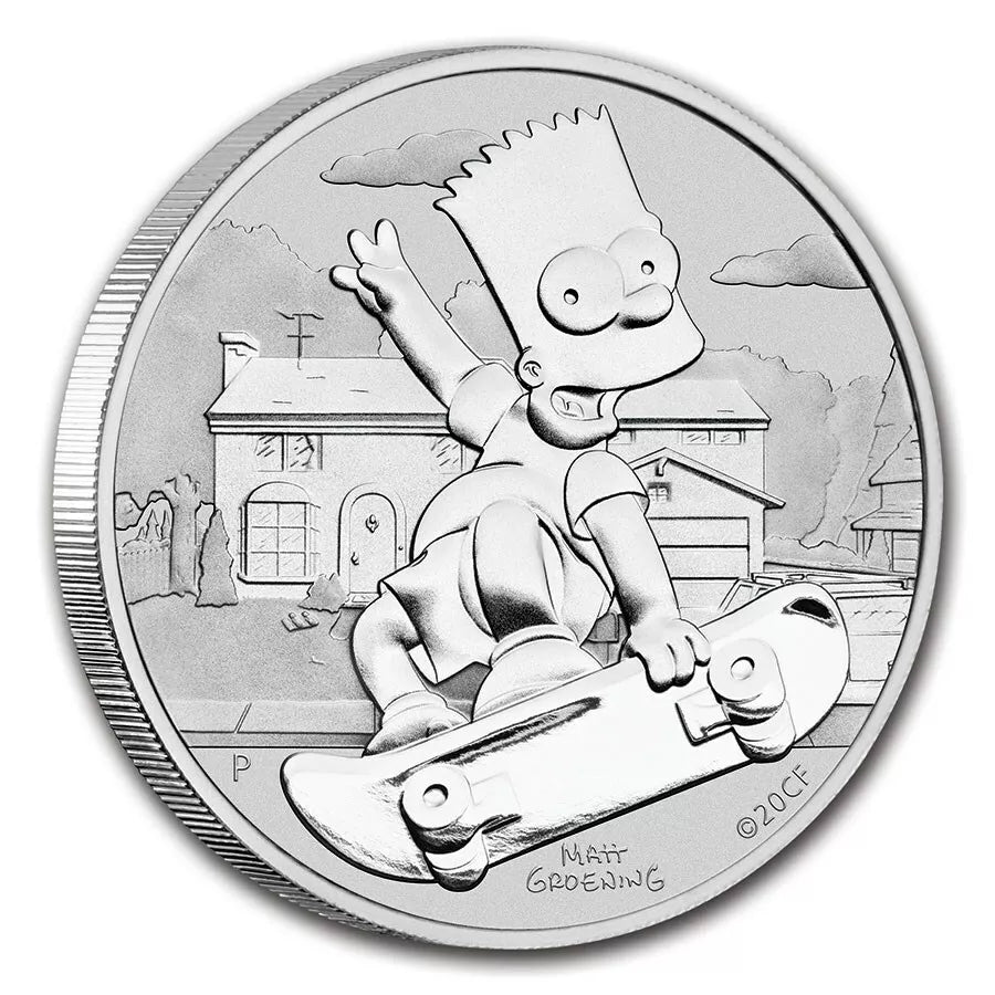 1 UNZE 999 SILBER - BART / THE SIMPSONS - SILBERMÜNZE