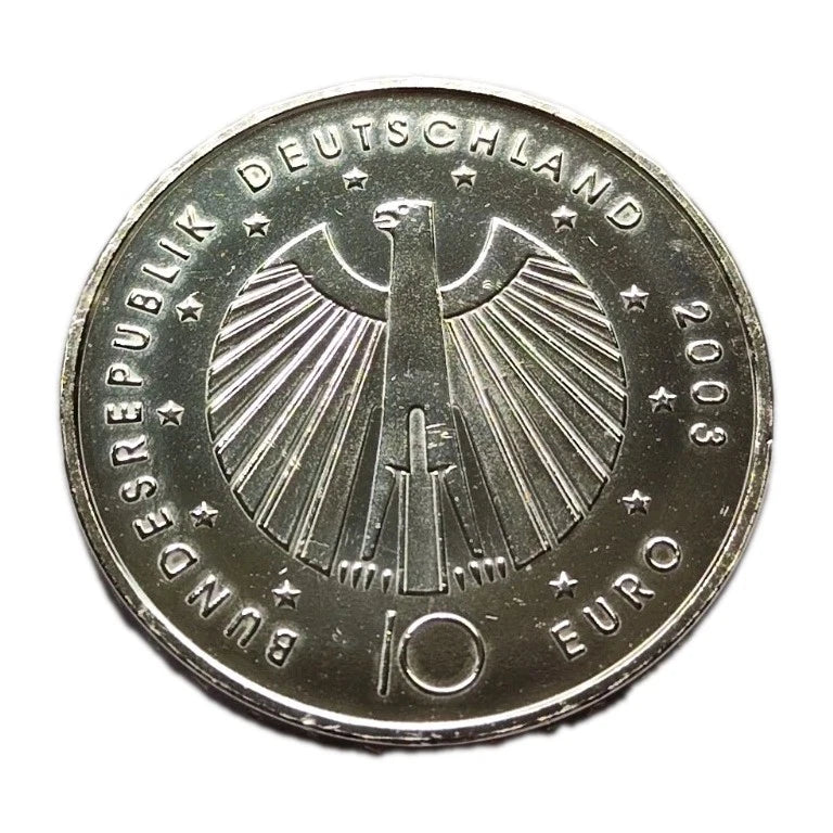 10 Euro Silbermünze - BRD - Fußball-WM 2006 - teilvergoldet