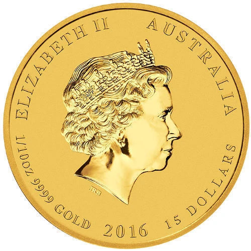 1/10 UNZE GOLD - LUNAR AFFENKÖNIG 2016 - KOLORIERT - GOLDMÜNZE
