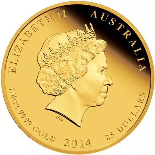 LUNAR PFERD SET 2014 - 1 + 1/4 + 1/10 UNZE GOLD - PROOF - GOLDMÜNZE