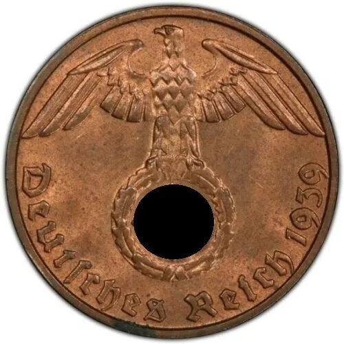 BRIEFMARKE + MÜNZE - DEUTSCHES REICH