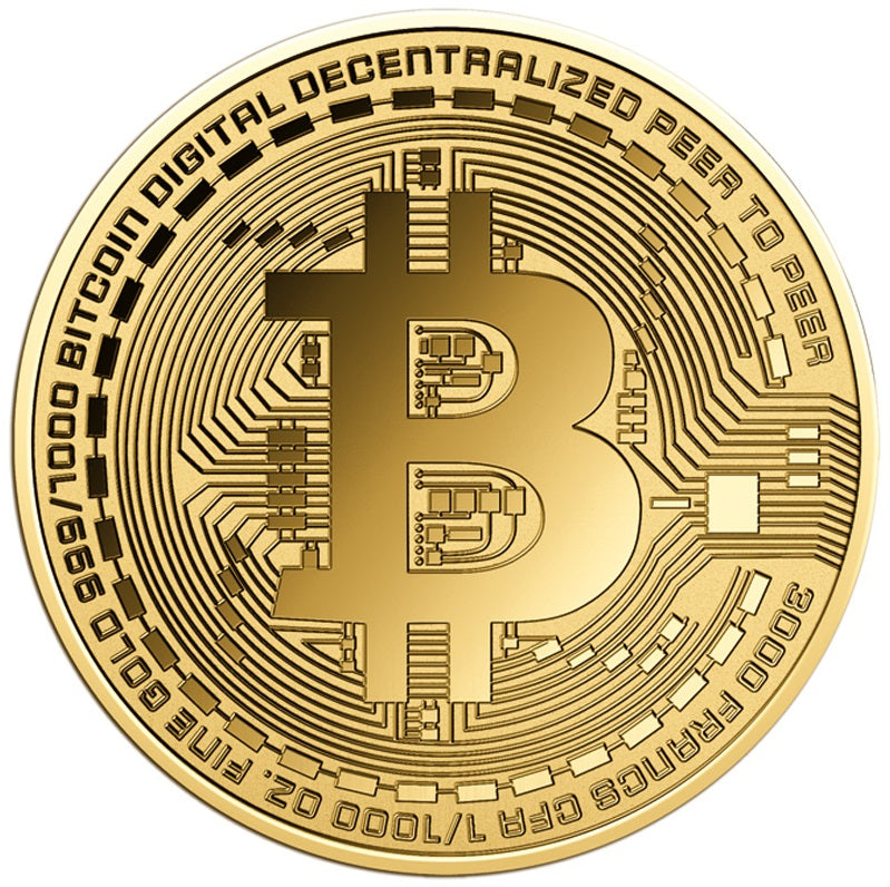 BITCOIN - 999 GOLD - MIT ETUI & ZERTIFIKAT - GOLDMÜNZE