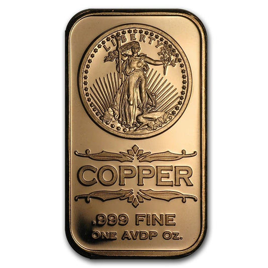 1 UNZE 999 KUPFER - SAINT GAUDENS / LIBERTY LADY / USA - KUPFERBARREN