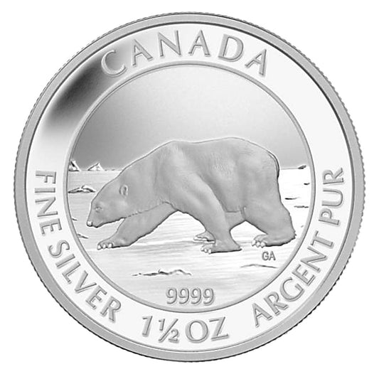 1,5 UNZEN SILBER - POLAR EISBÄR - PROOF - SILBERMÜNZE