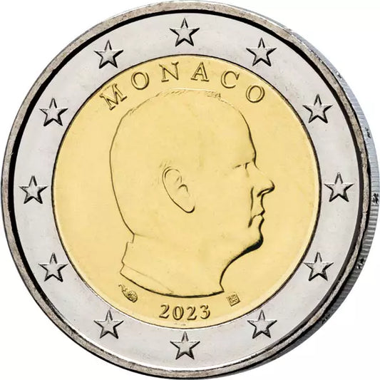 2 EURO MÜNZE - MONACO 2023 - FÜRST / PRINZ ALBERT II. - BANKFRISCH