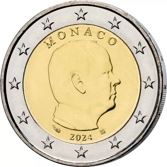 2 EURO MÜNZE - MONACO 2024 - FÜRST / PRINZ ALBERT II. - BANKFRISCH