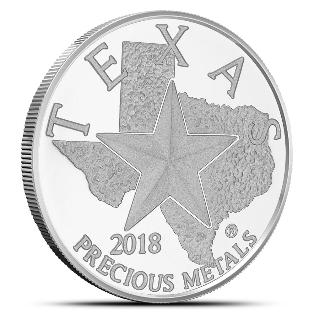 1 UNZE SILBER - TEXAS 2018 - MEDAILLE