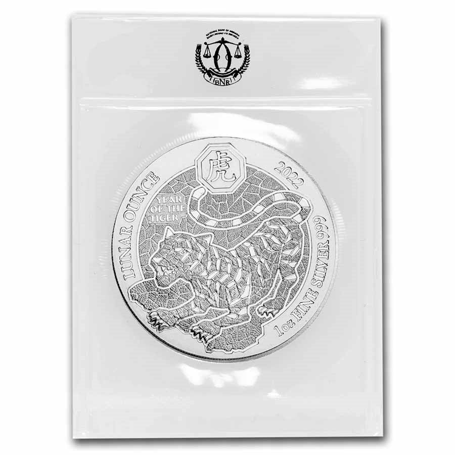 1 UNZE SILBER - LUNAR TIGER 2022 - SILBERMÜNZE
