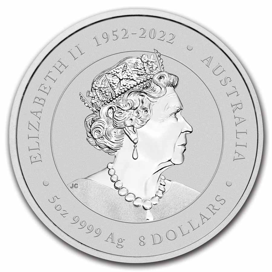 5 UNZEN SILBER - LUNAR DRACHE 2024 - KOLORIERT - SILBERMÜNZE