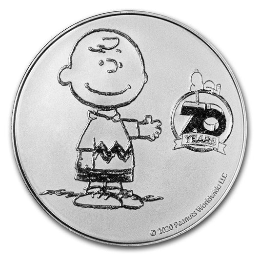 1 UNZE SILBER - DIE PEANUTS - MEDAILLE