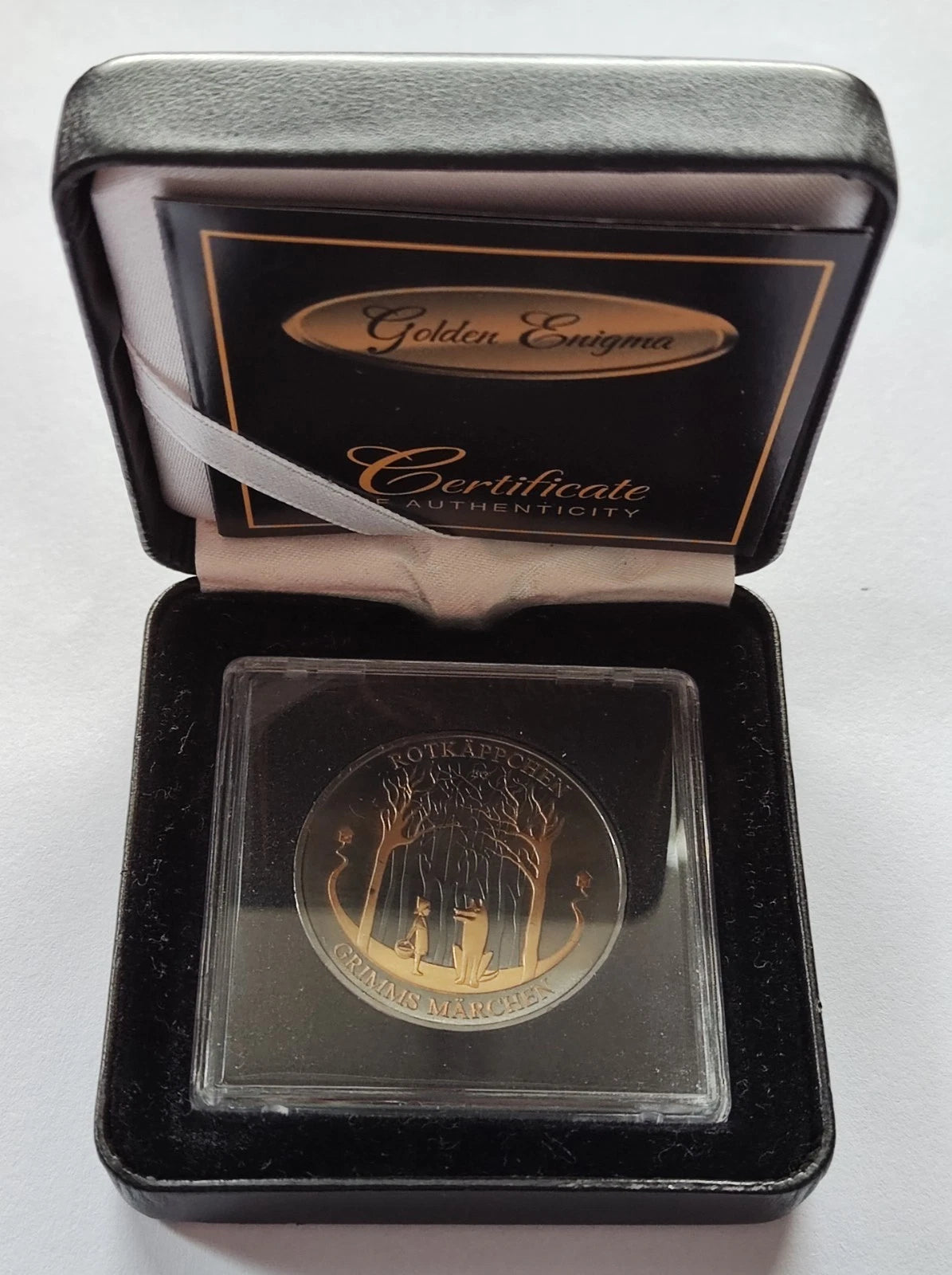 20 Euro Silbermünze - BRD - Grimms Märchen Rotkäppchen 2016 - mit Ruthenium & Gold veredelt