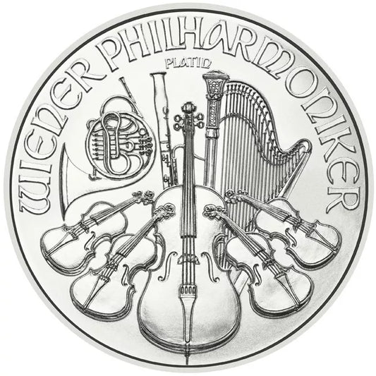 1/25 UNZE PLATIN - MÜNZE - ÖSTERREICH PHILHARMONIKER