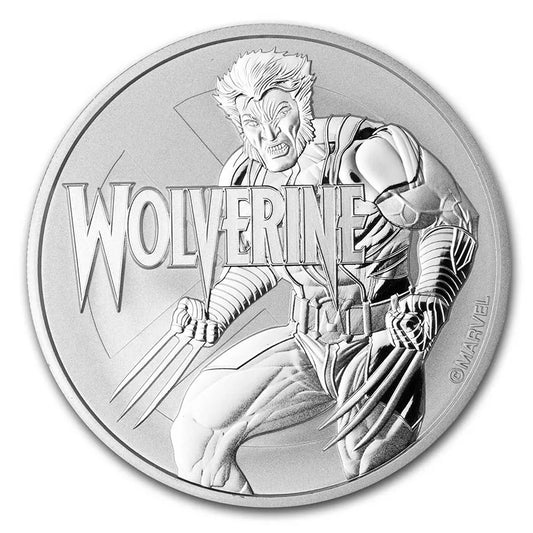 1 UNZE 999 SILBER - WOLVERINE / MARVEL - SILBERMÜNZE