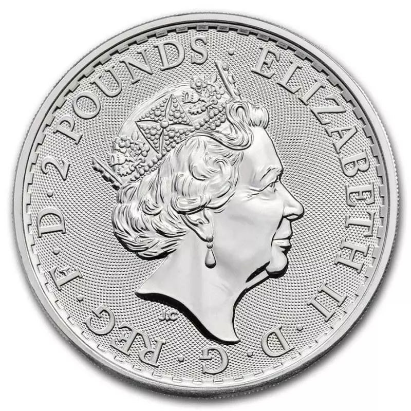 1 UNZE 999 SILBER - BITCOIN / BRITANNIA - NUR 50 STÜCK WELTWEIT - KOLORIERT - SILBERMÜNZE