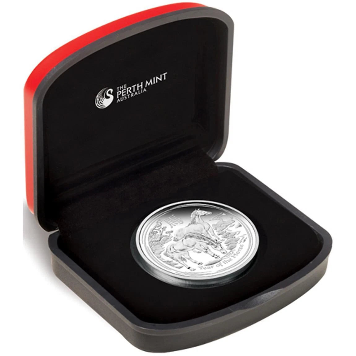 1/2 UNZE SILBER - LUNAR PFERD 2014 - PP / PROOF - SILBERMÜNZE