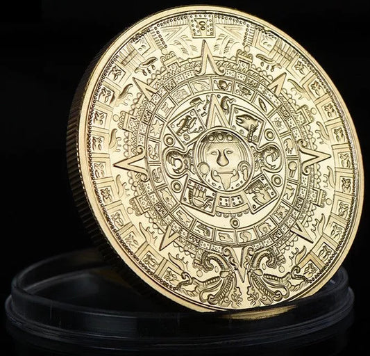 MEDAILLE - MAYA KALENDER / AZTEKEN / SONNENSCHEIBE