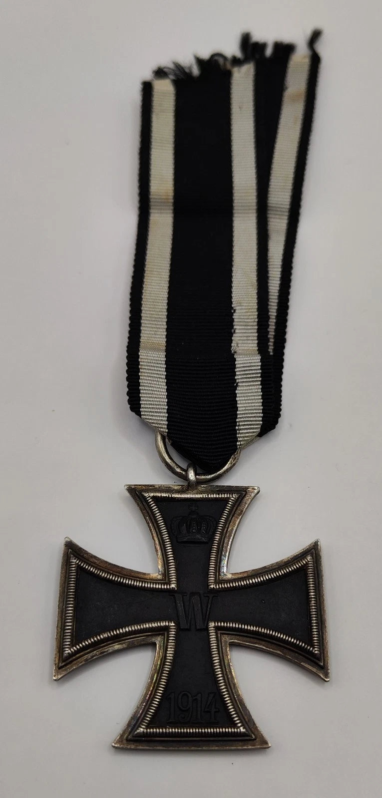 EISERNES KREUZ - 2. KLASSE 1914 - HERSTELLER CD 800 SILBER - AM LANGEN BAND