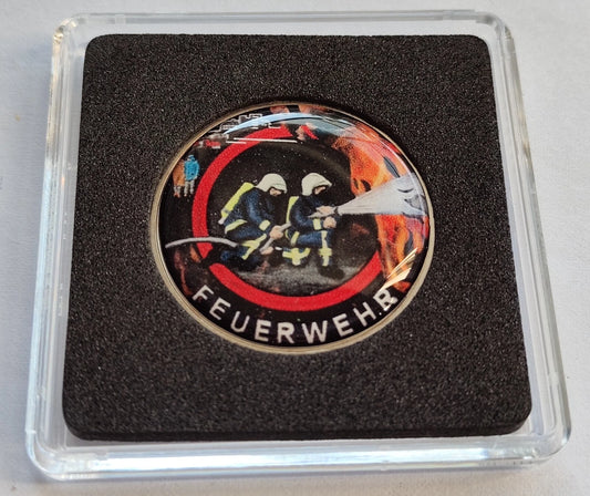 10 EURO MÜNZE - FEUERWEHR 2023 - POLYMERRING - KOLORIERT