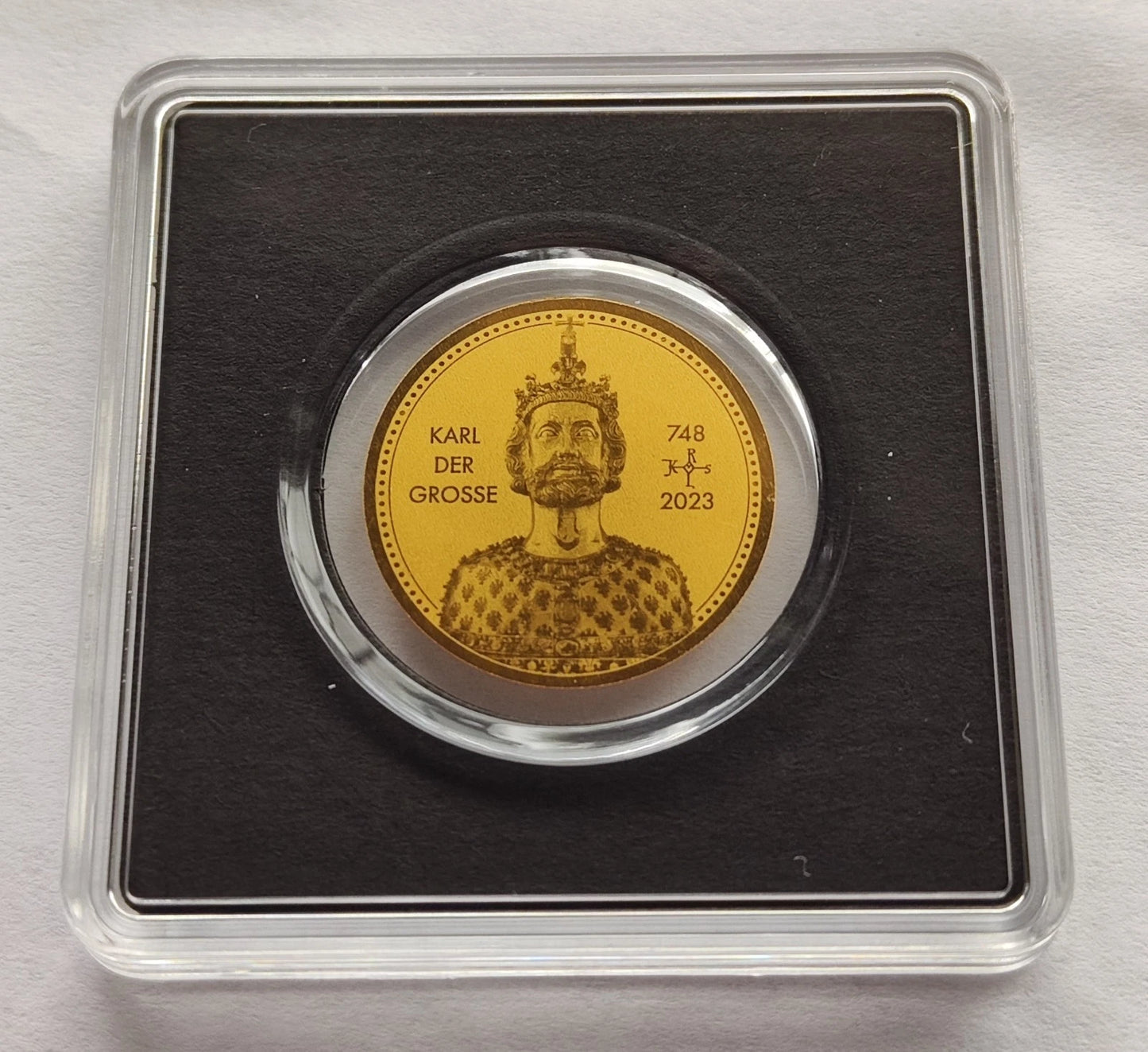 1/500 UNZE GOLD - KÖNIG KARL DER GROßE - GOLDMÜNZE