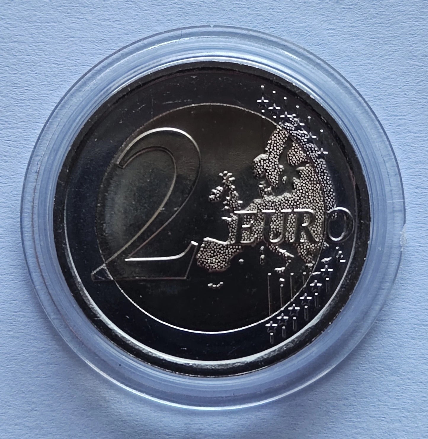 2 Euro Münze - Lettland - 100 Jahre Bank Lettlands 2022 - koloriert