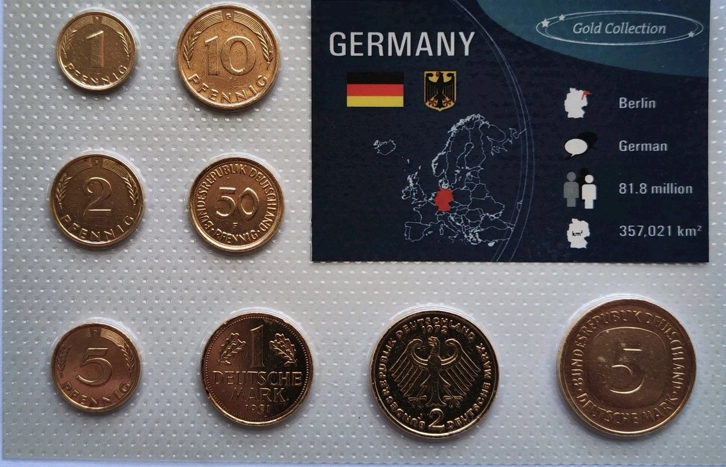 KMS DM Deutschland - vergoldet