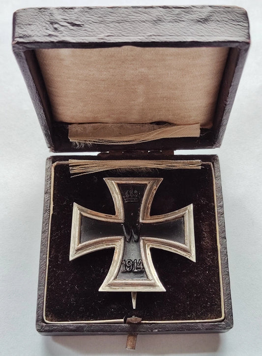 EISERNES KREUZ - 1. KLASSE 1914 - HERSTELLER KO - MIT ETUI - ORDEN