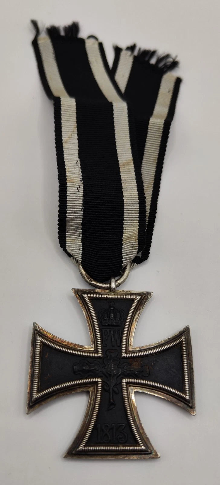 EISERNES KREUZ - 2. KLASSE 1914 - HERSTELLER CD 800 SILBER - AM LANGEN BAND