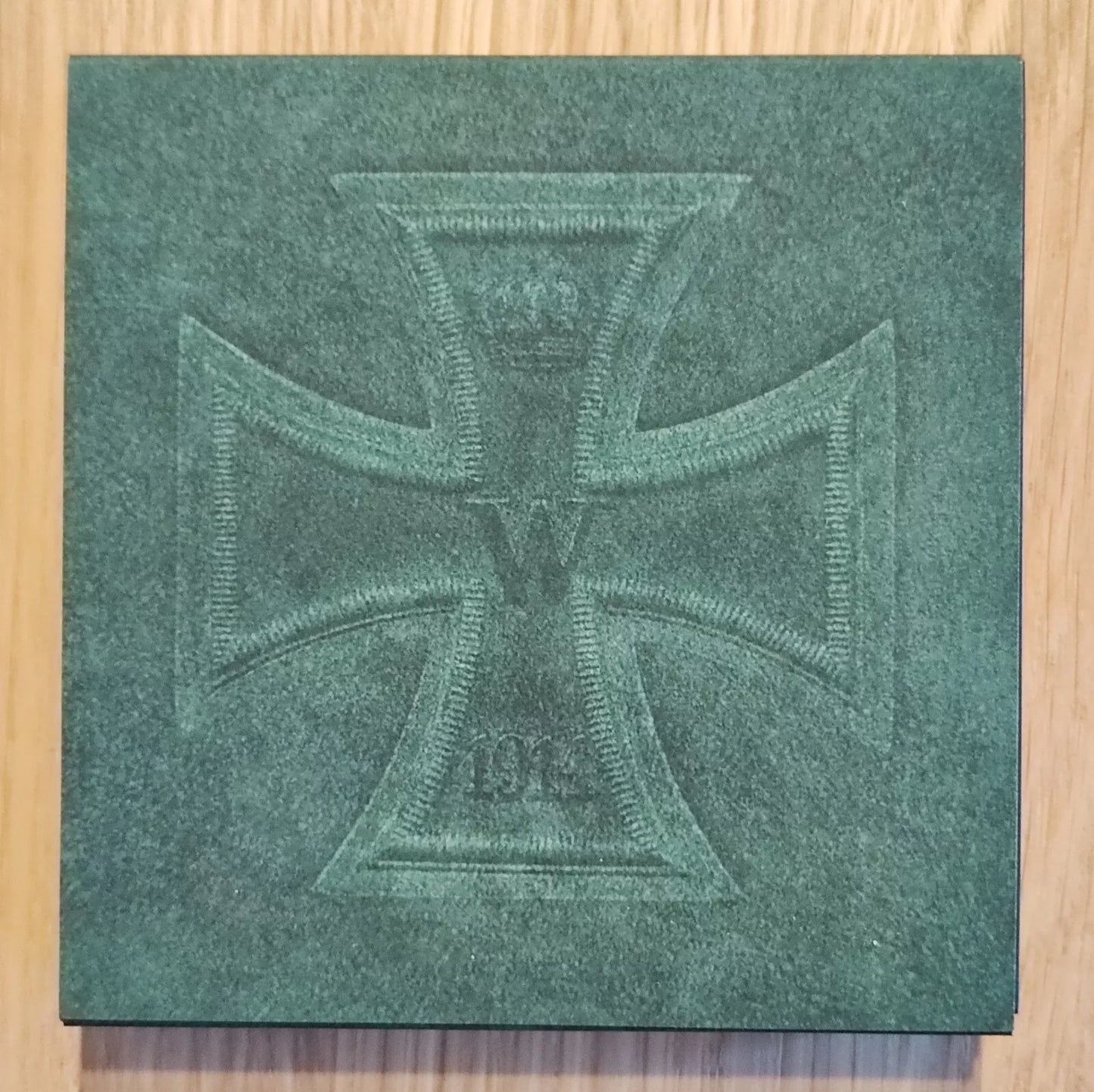 2 UNZEN 999 SILBER - EISERNES KREUZ 1914 - NUR 100 STÜCK - KOLORIERT - SILBERBARREN