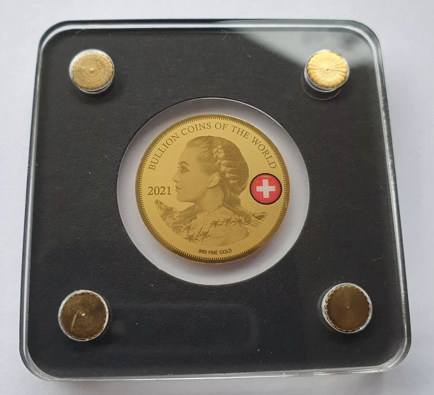 1/500 UNZE GOLD - SCHWEIZ / VERNELI - GOLDMÜNZE