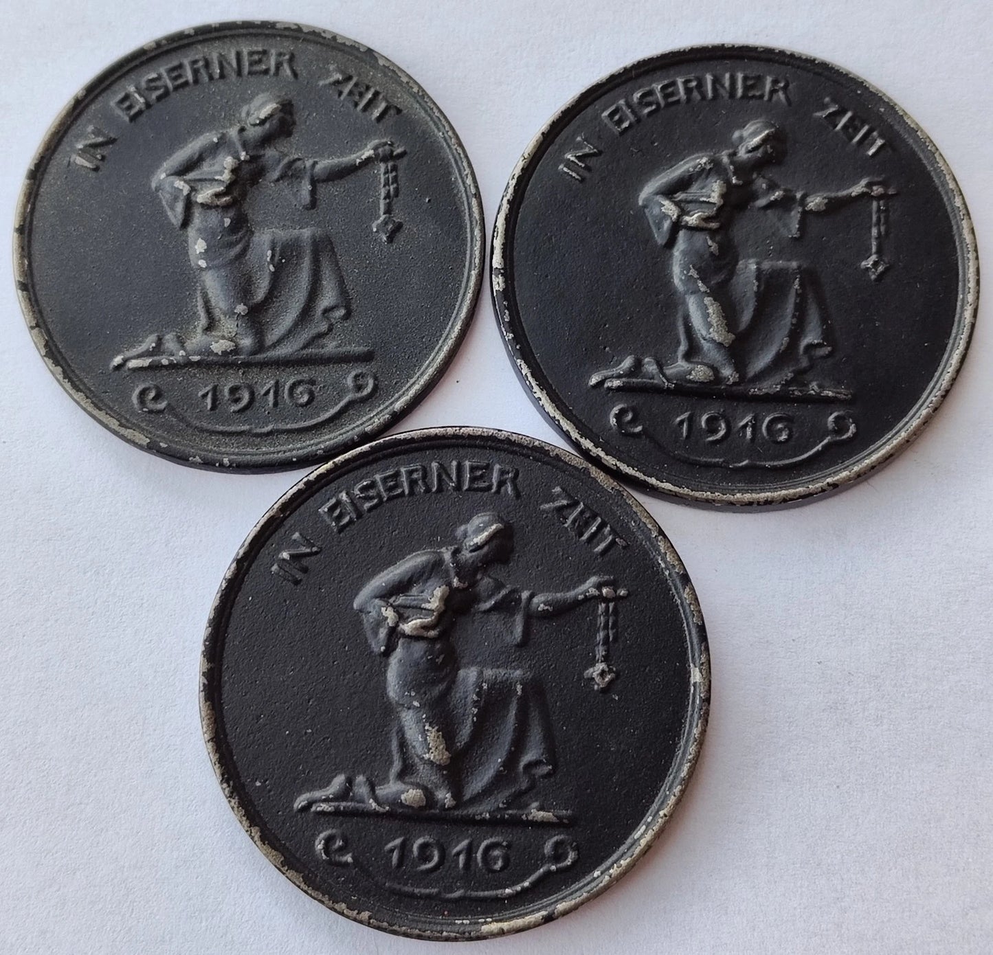 1 x MEDAILLE - GOLD GAB ICH ZUR WEHR / EISEN NAHMM ICH ZUR EHR - ERSTER WELTKRIEG