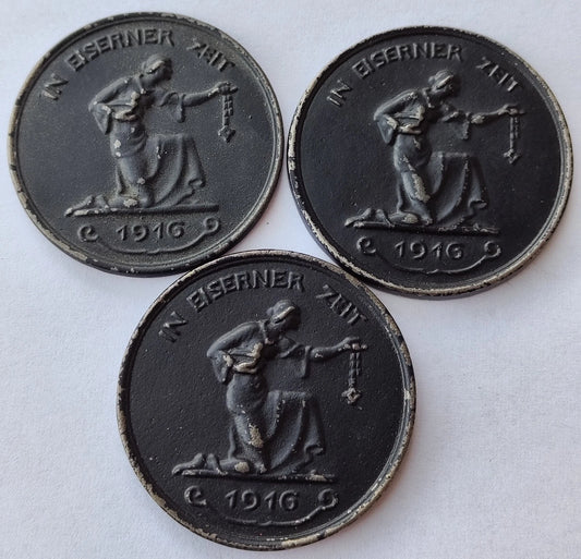 1 x MEDAILLE - GOLD GAB ICH ZUR WEHR / EISEN NAHMM ICH ZUR EHR - ERSTER WELTKRIEG - ORDEN