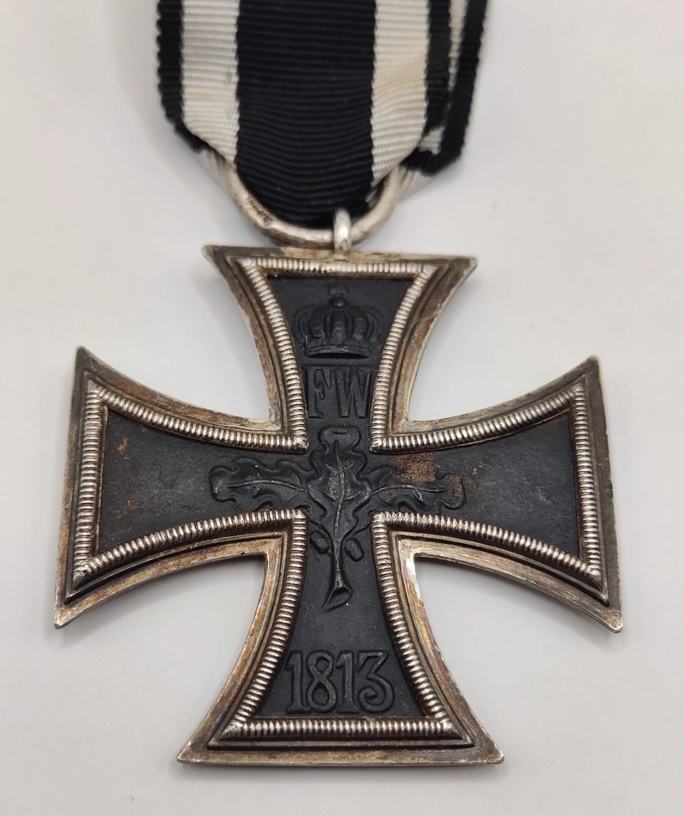 EISERNES KREUZ - 2. KLASSE 1914 - HERSTELLER CD 800 SILBER - AM LANGEN BAND