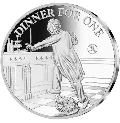 MEDAILLE - DINNER FOR ONE / BUTLER / SILVESTER / FILM - SILBER