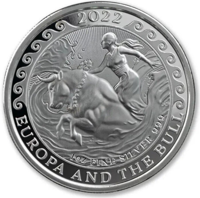 1 UNZE 999 SILBER  -EUROPA / BULLE / MALTA 2022 - SILBERMÜNZE