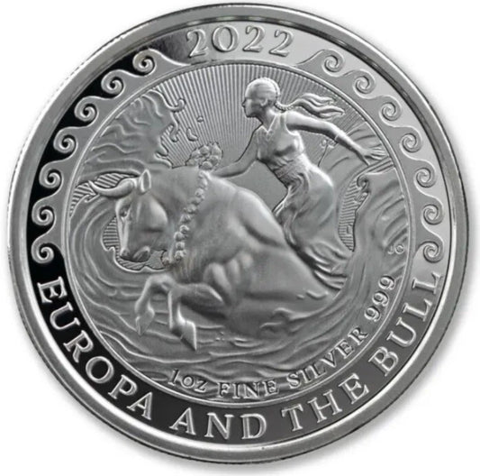 1 UNZE 999 SILBER  -EUROPA / BULLE / MALTA 2022 - SILBERMÜNZE