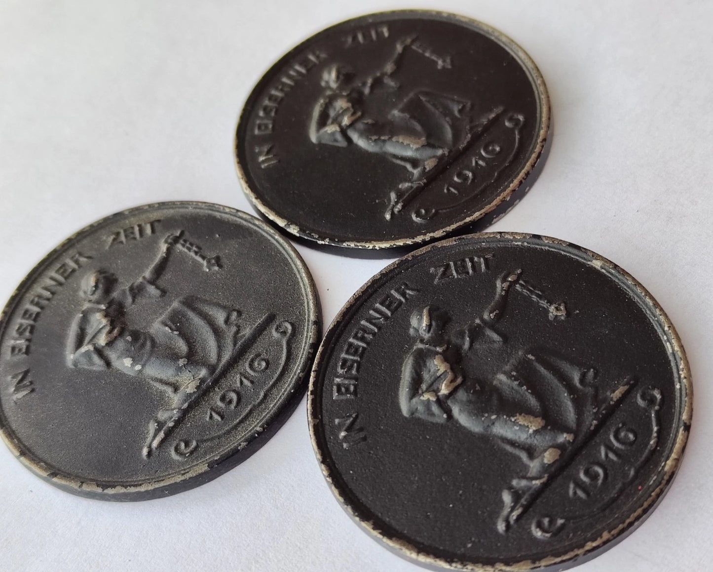 1 x MEDAILLE - GOLD GAB ICH ZUR WEHR / EISEN NAHMM ICH ZUR EHR - ERSTER WELTKRIEG