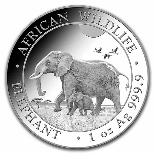 1 UNZE 999 SILBER - SOMALIA ELEFANT 2022 - SILBERMÜNZE