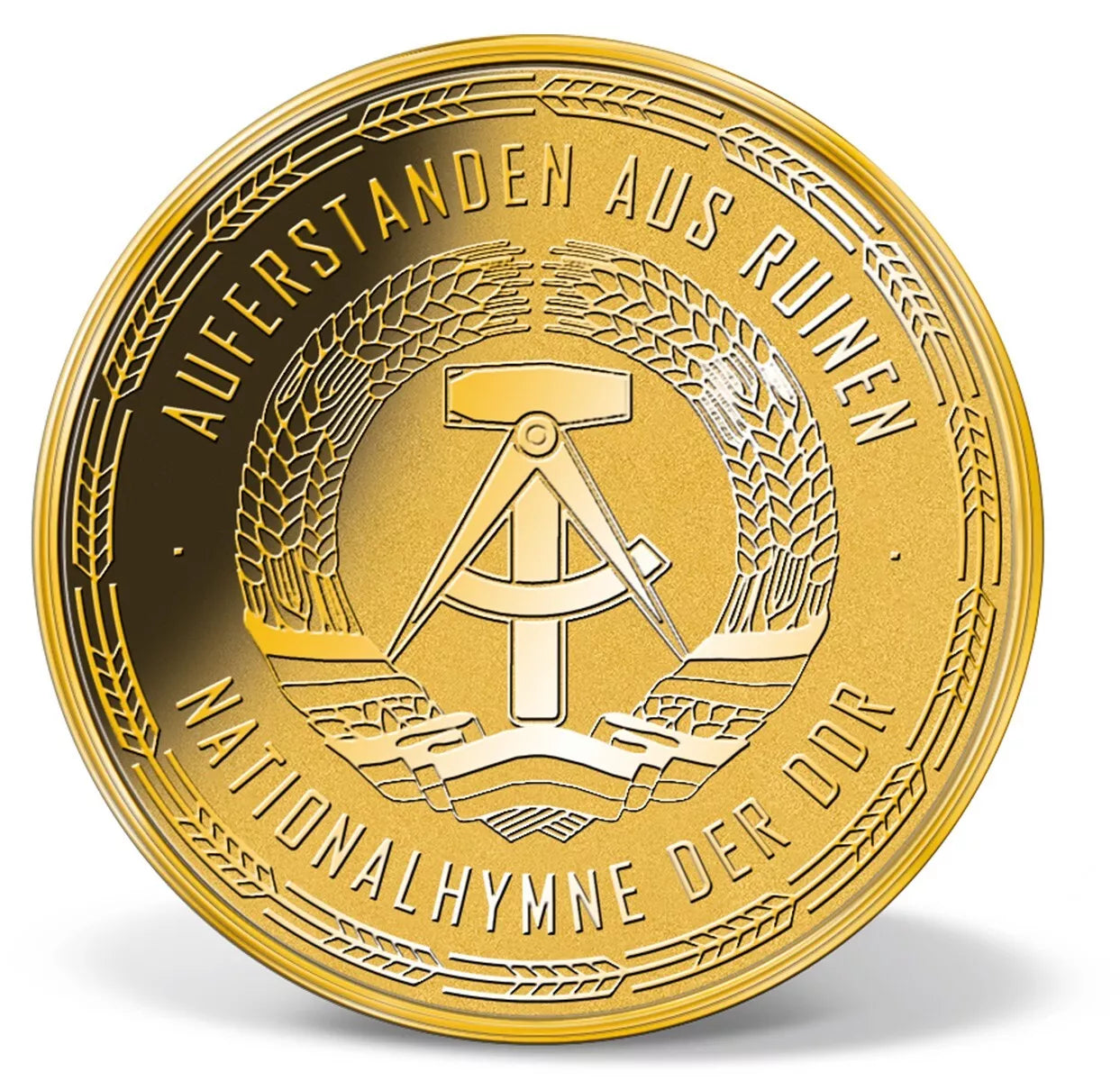 1/200 UNZE GOLD - DDR NATIONALHYMNE / BRANDENBURGER TOR