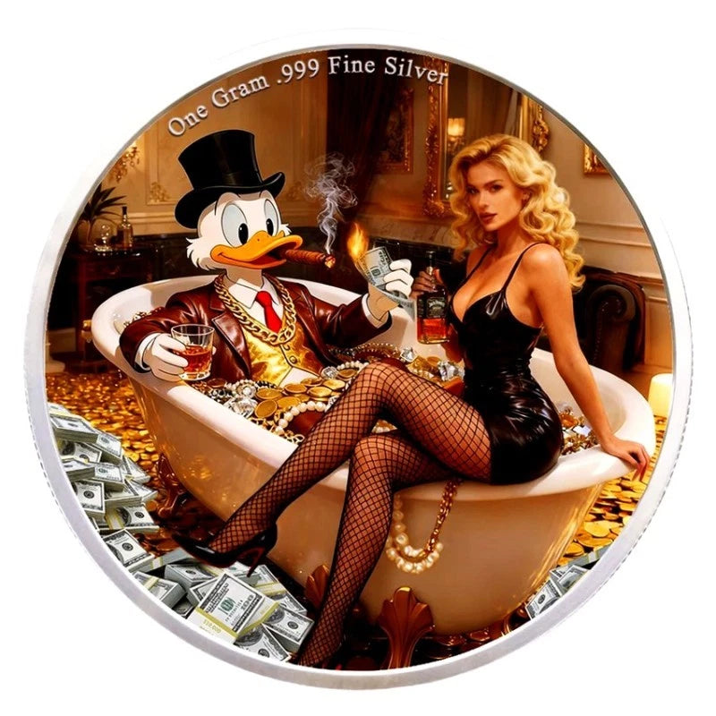 1 GRAMM 999 SILBER - DAGOBERT DUCK