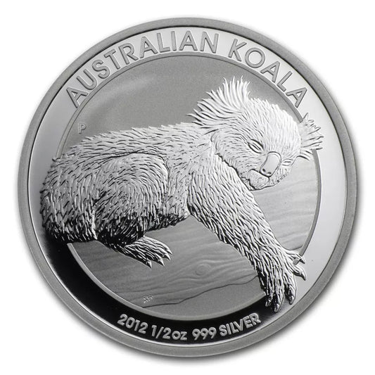 1/2 UNZE SILBER - KOALA BÄR 2012 - SILBERMÜNZE