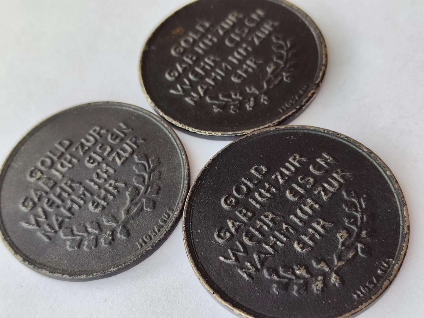 1 x MEDAILLE - GOLD GAB ICH ZUR WEHR / EISEN NAHMM ICH ZUR EHR - ERSTER WELTKRIEG