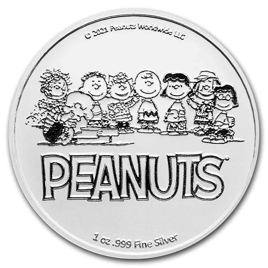 1 UNZE SILBER - DIE PEANUTS - MEDAILLE