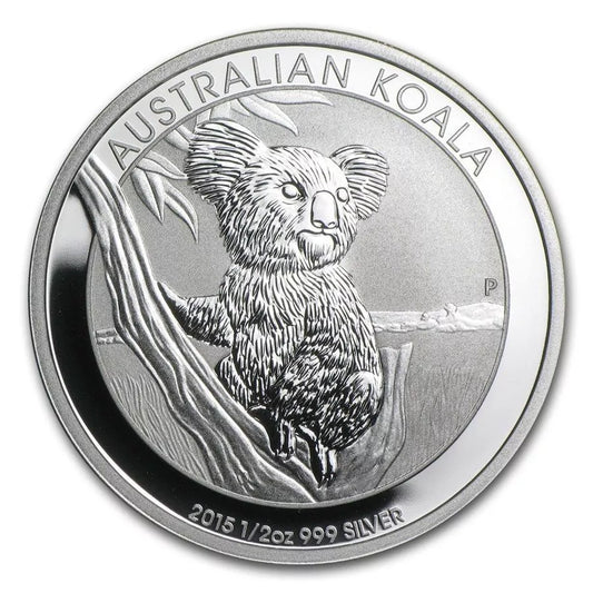 1/2 UNZE SILBER - KOALA BÄR 2015 - SILBERMÜNZE